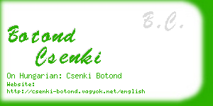 botond csenki business card